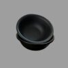 Neena Crockeries Round Dip Bowls - 50 ml, Black Matt, Set of 2 | Premium Acrylic, Unbreakable & Stylish"