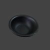 Neena Crockeries Round Dip Bowls - 50 ml, Black Matt, Set of 2 | Premium Acrylic, Unbreakable & Stylish"