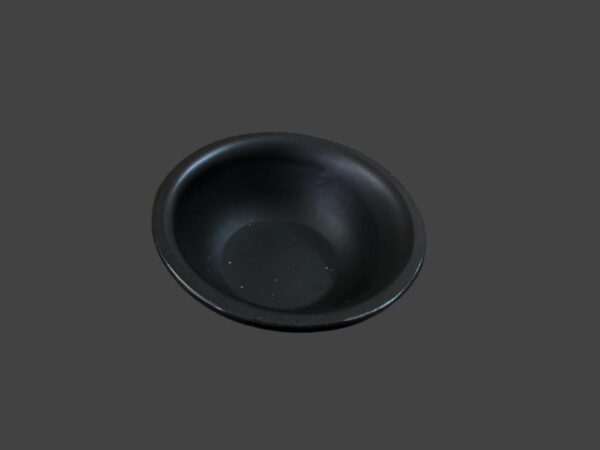 Neena Crockeries Round Dip Bowls - 50 ml, Black Matt, Set of 2 | Premium Acrylic, Unbreakable & Stylish"